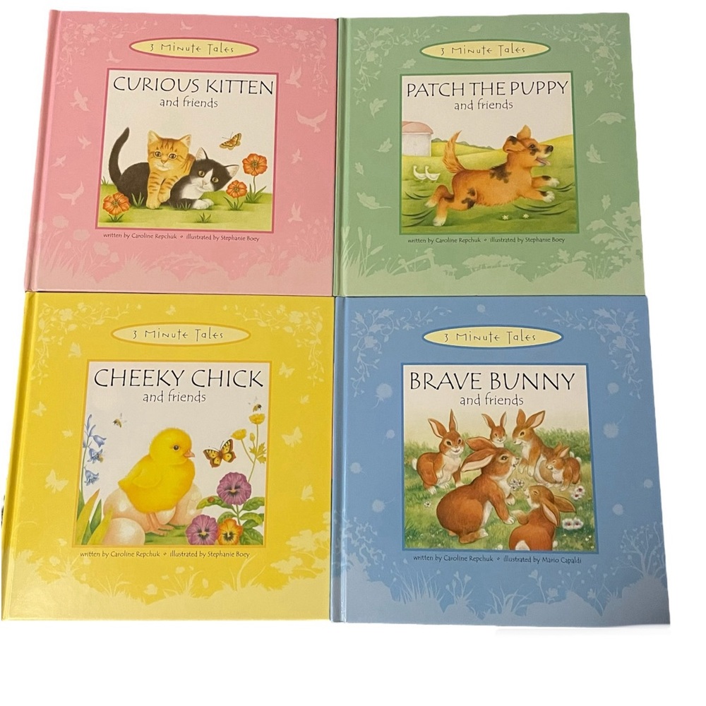 Set of 4 - 3 Minute Tales Children’s Books, Author:Caroline Repchuk